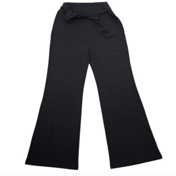 Fashion Nova Pants - Fashion Nova Black Wide-Leg Trousers Sz.2X EUC.